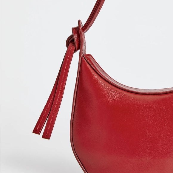 Reformation Mini Rosetta Shoulder Bag RED NWT & Dustbag - Picture 4 of 8